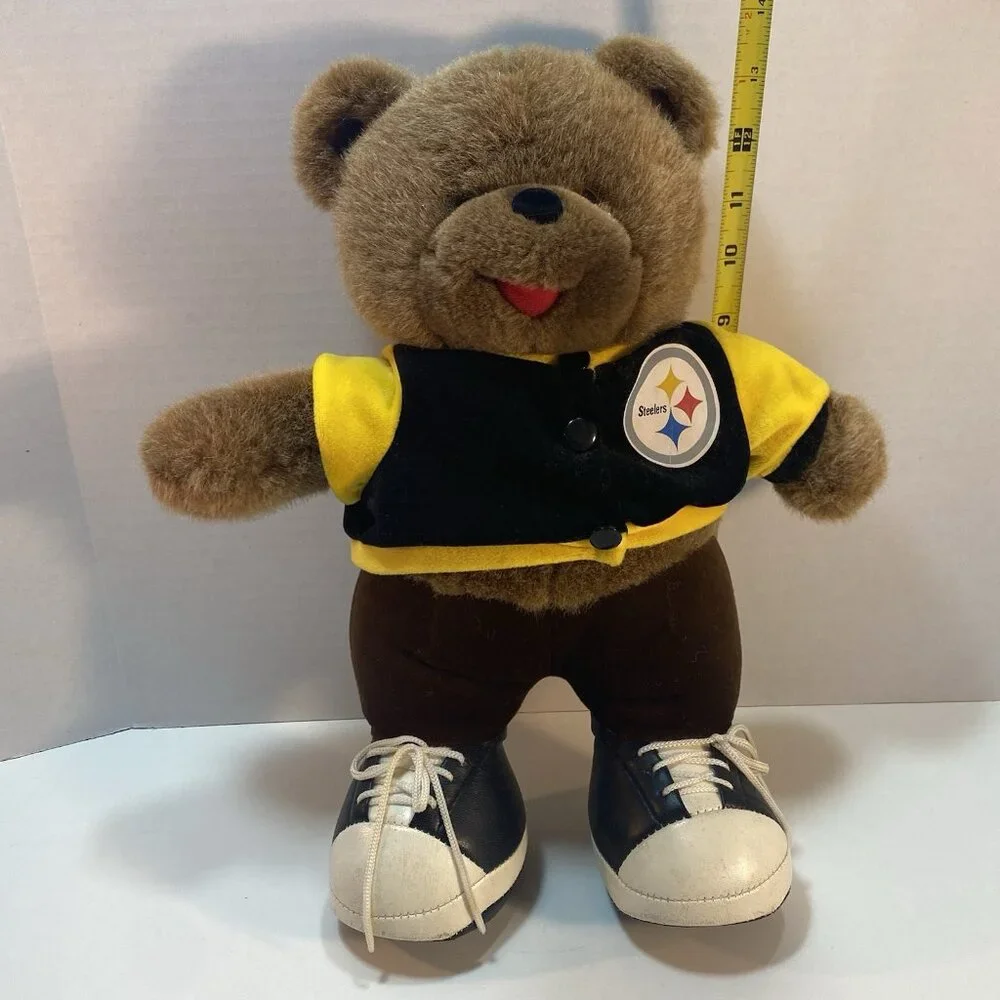 Pittsburgh Steelers NFL Plush Teddy Bear Football Stuffed Animal 2003 Vintage‎